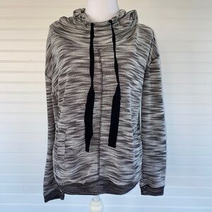 Cowl neck hooded Sweater Size Large